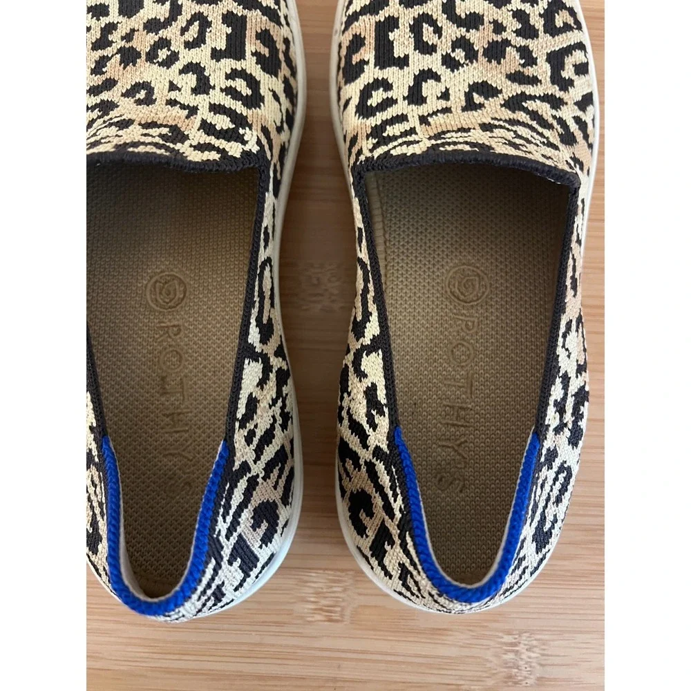 Rothy's Women's Limited Retired‎ Camo Cat Leopard Original Slip On Sneaker Sz 7
